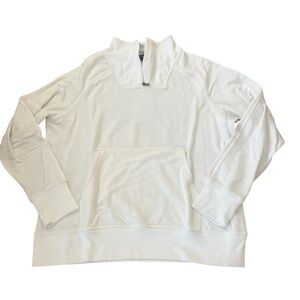 NWOT • White Quarter-Zip Pullover